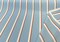 1 Yard Trinity Pool Blue Rust Stripe Outdoor Drapery Upholstery Fabric 54 Inch Width